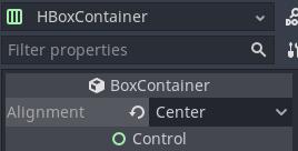 Alignment of HBoxcontainer