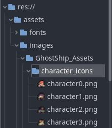 Character icons