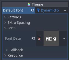 Default font