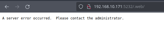 Radicale web error