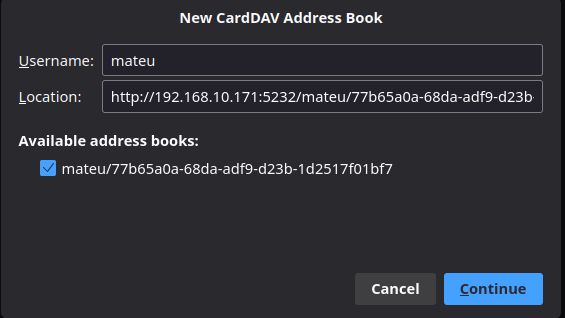 Thunderbird add address book